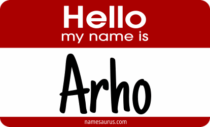 Hello my name is Arho png download
