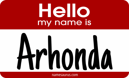 Hello my name is Arhonda png download