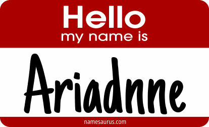 Hello my name is Ariadnne png download