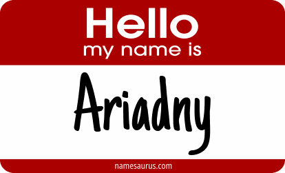 Hello my name is Ariadny png download