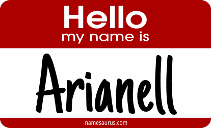 Hello my name is Arianell png download