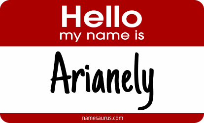 Hello my name is Arianely png download