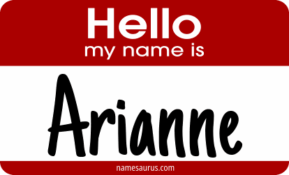 Hello my name is Arianne png download