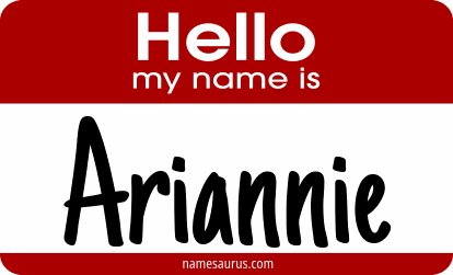 Hello my name is Ariannie png download