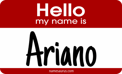 Hello my name is Ariano png download
