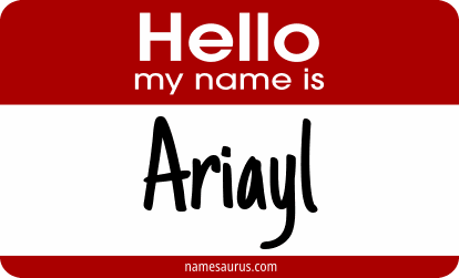 Hello my name is Ariayl png download