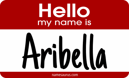 Hello my name is Aribella png download
