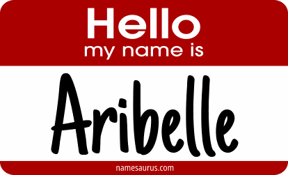 Hello my name is Aribelle png download