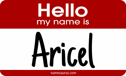 Hello my name is Aricel png download