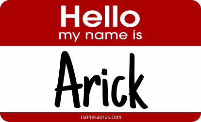 Hello my name is Arick png download