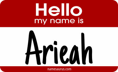 Hello my name is Arieah png download