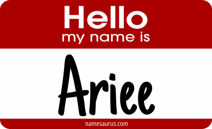 Hello my name is Ariee png download