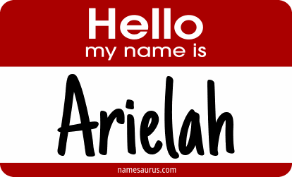 Hello my name is Arielah png download
