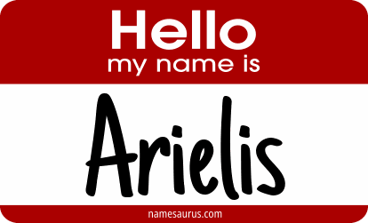 Hello my name is Arielis png download