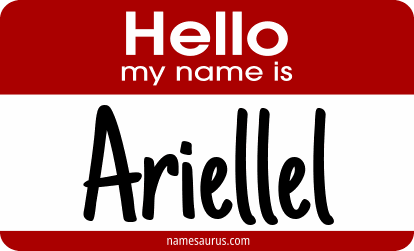 Hello my name is Ariellel png download