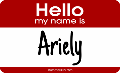 Hello my name is Ariely png download