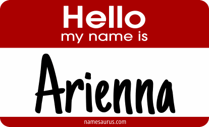 Hello my name is Arienna png download