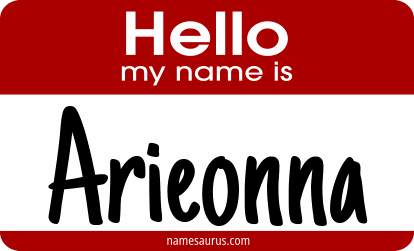 Hello my name is Arieonna png download