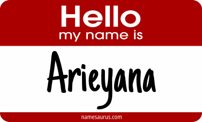 Hello my name is Arieyana png download