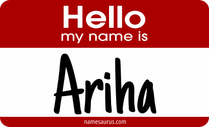 Hello my name is Ariha png download