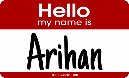 Hello my name is Arihan png download