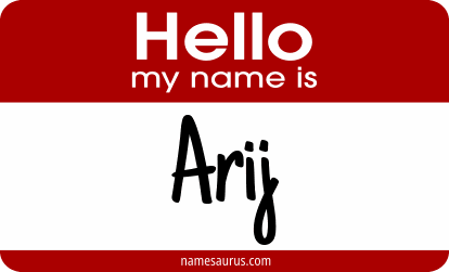 Hello my name is Arij png download
