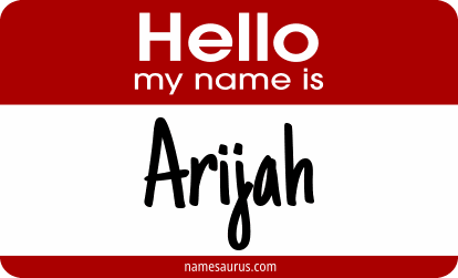Hello my name is Arijah png download