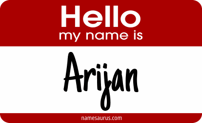Hello my name is Arijan png download
