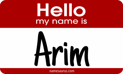 Hello my name is Arim png download