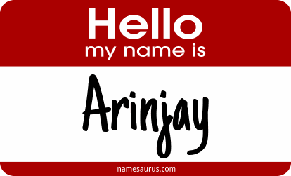 Hello my name is Arinjay png download