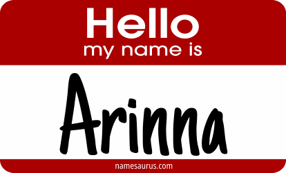 Hello my name is Arinna png download
