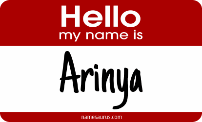 Hello my name is Arinya png download