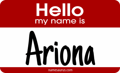 Hello my name is Ariona png download
