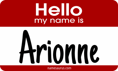 Hello my name is Arionne png download