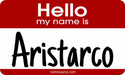 Hello my name is Aristarco png download