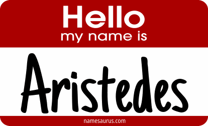 Hello my name is Aristedes png download