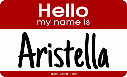 Hello my name is Aristella png download