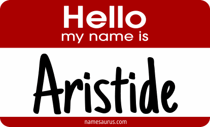 Hello my name is Aristide png download