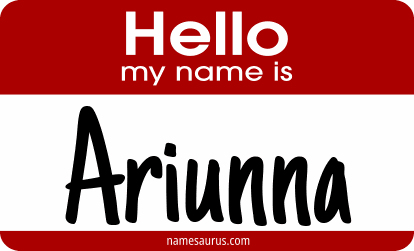 Hello my name is Ariunna png download