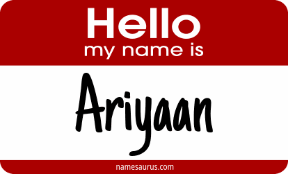 Hello my name is Ariyaan png download