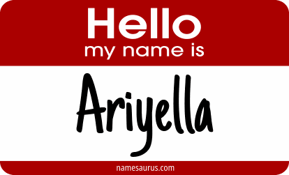 Hello my name is Ariyella png download