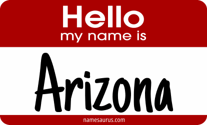 Hello my name is Arizona png download