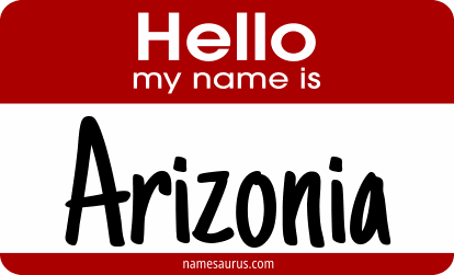 Hello my name is Arizonia png download