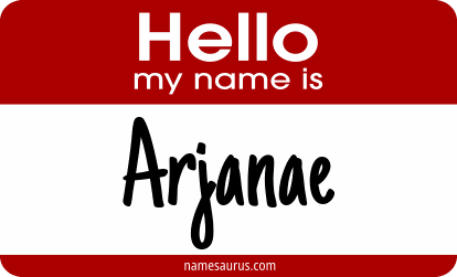Hello my name is Arjanae png download