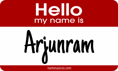Hello my name is Arjunram png download