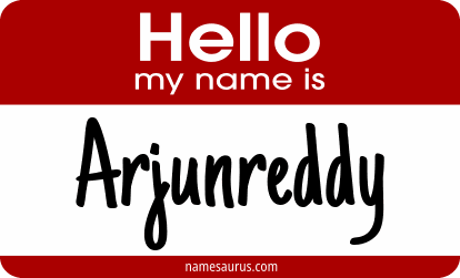 Hello my name is Arjunreddy png download