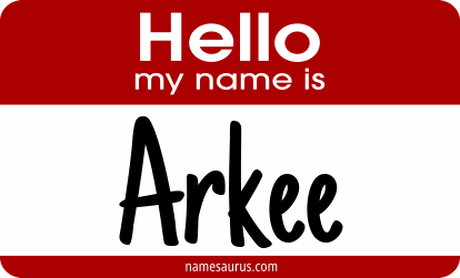 Hello my name is Arkee png download