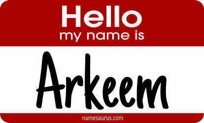 Hello my name is Arkeem png download