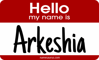 Hello my name is Arkeshia png download