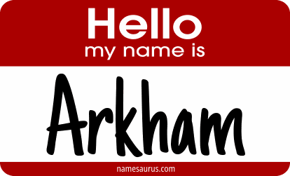 Hello my name is Arkham png download